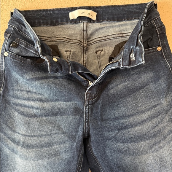 KanCan Dark Blue Flare Jeans - Picture 2 of 3